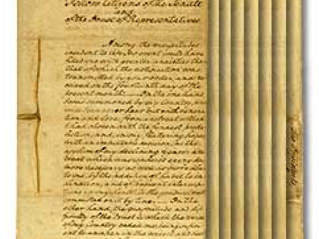 President George Washington's First Inaugural Address, April 30, 1789, Records of the United States Senate.