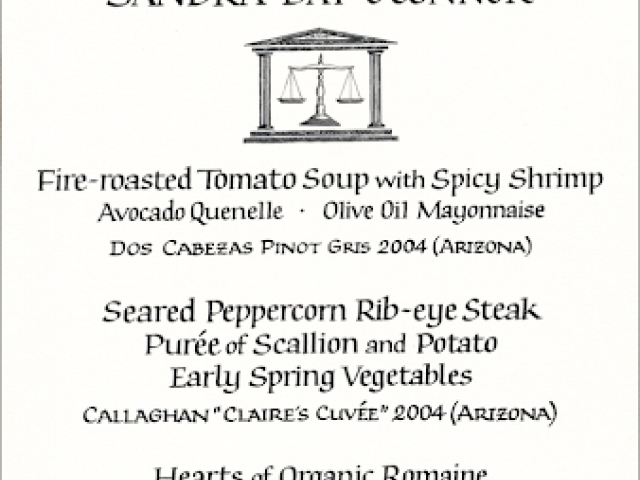 Dinner for Sandra Day O’Connor, April 12, 2006.