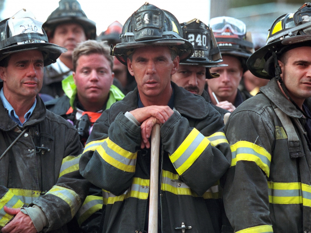 Firefighters at Ground Zero