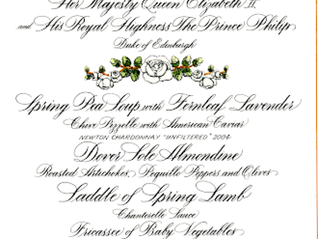 Dinner for Queen Elizabeth II and Prince Philip, May 7, 2007.
