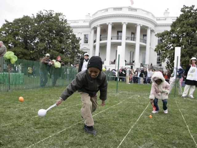 Children Take Part in the White House Easter Egg Roll